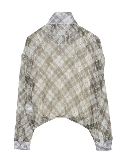 Camicia Grigio/verde/bianco Fabiana Filippi | TPD222W320D4676141
